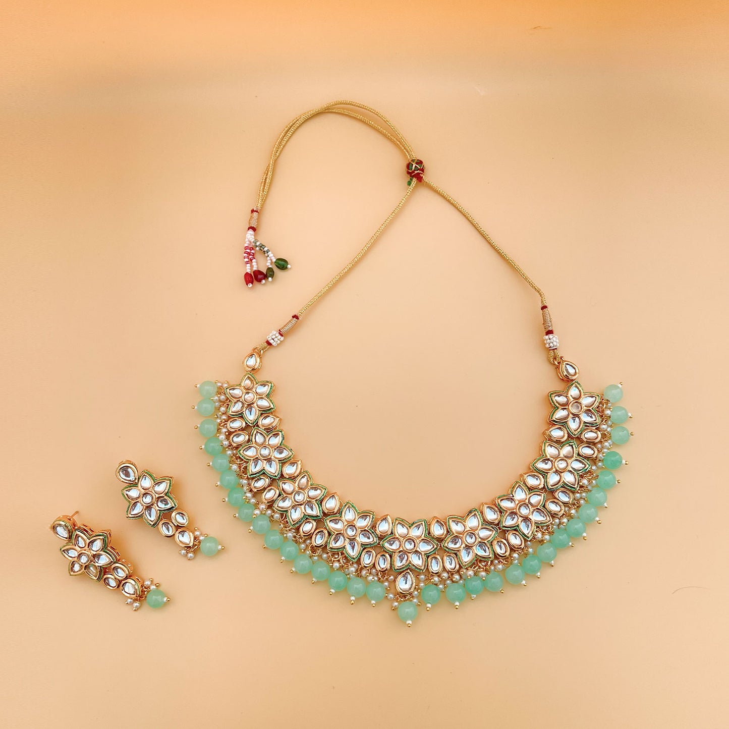 Kundan Sea Green Set