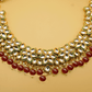 Kundan Maroon Set